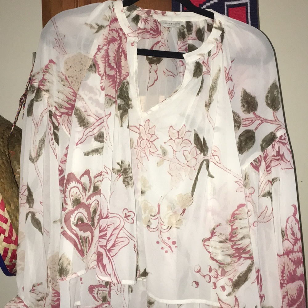 Lucky Brand floral blouse